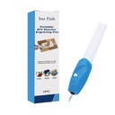 Jue-Fish Bút Điện Khắc DIY Di Động Dụng Cụ Khắc Gỗ Dấu Hiệu Nghệ Thuật Hiệu Ứng Bút Khắc