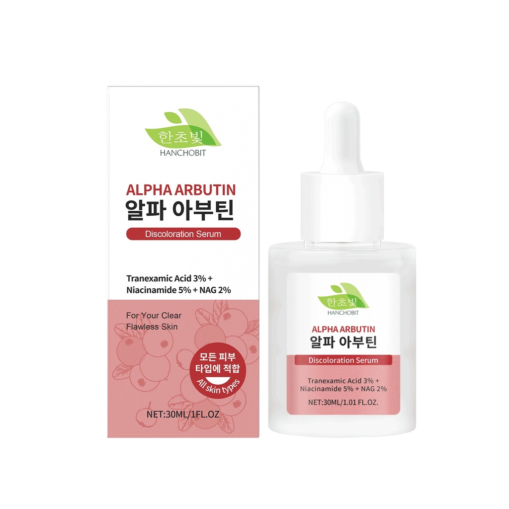 HANCHOBIT Serum Mặt Arbutin Làm Sáng Da Dưỡng Ẩm Nhẹ Hàng Ngày
