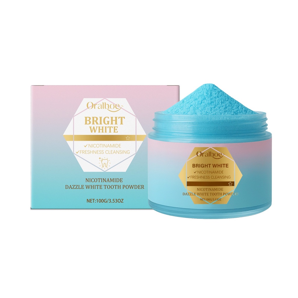 Bột Đánh Răng Oralhoe Nicotinamide, Làm Sạch Nhẹ Nhàng Dưới Hơi Thở Tươi Mát, Và Cung Cấp Chăm Sóc Răng Miệng Hàng Ngày