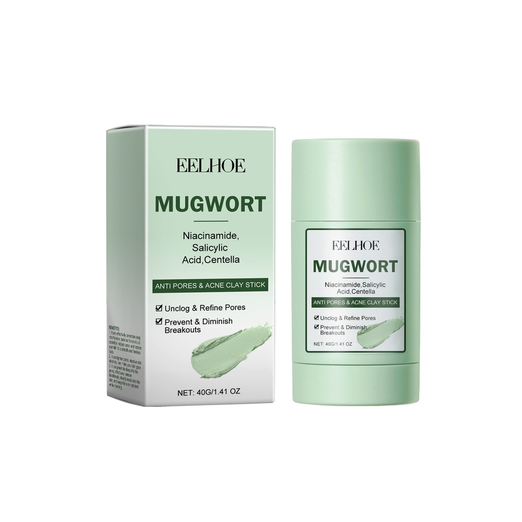 Mặt Nạ Bùn Rửa Đầu Đen EELHOE Mugwort, Cấp Ẩm Sâu Và Làm Sạch Lỗ Chân Lông, Giúp Làm Sáng Và Cung Cấp Độ Ẩm Cho Mặt Nạ Bùn Loại Bỏ Đầu Đen