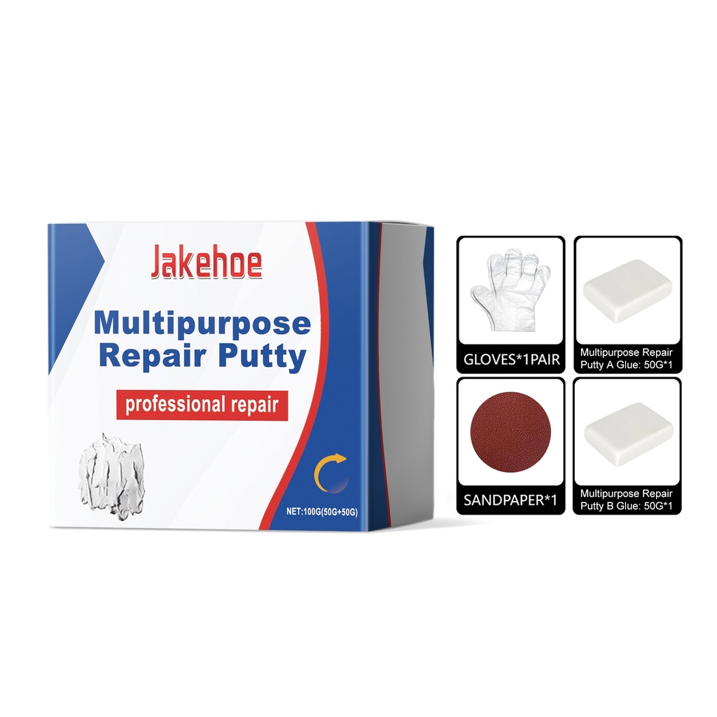 Keo sát thép nhựa Jakehoe Khắc phục sự rò rỉ Chống nước Sửa chữa mạnh mẽ Gạch Đá đa chức năng Keo dán AB