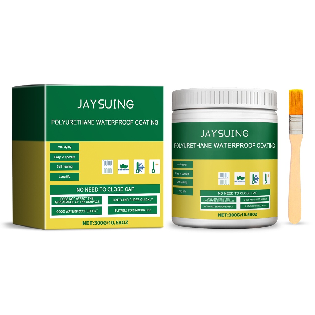 Keo trong suốt chống thấm nước Jaysuing (300g), Chất phủ chống thấm cho vị trí cửa sổ và nhà tắm, Ngăn rò rỉ và không bị bong tróc.