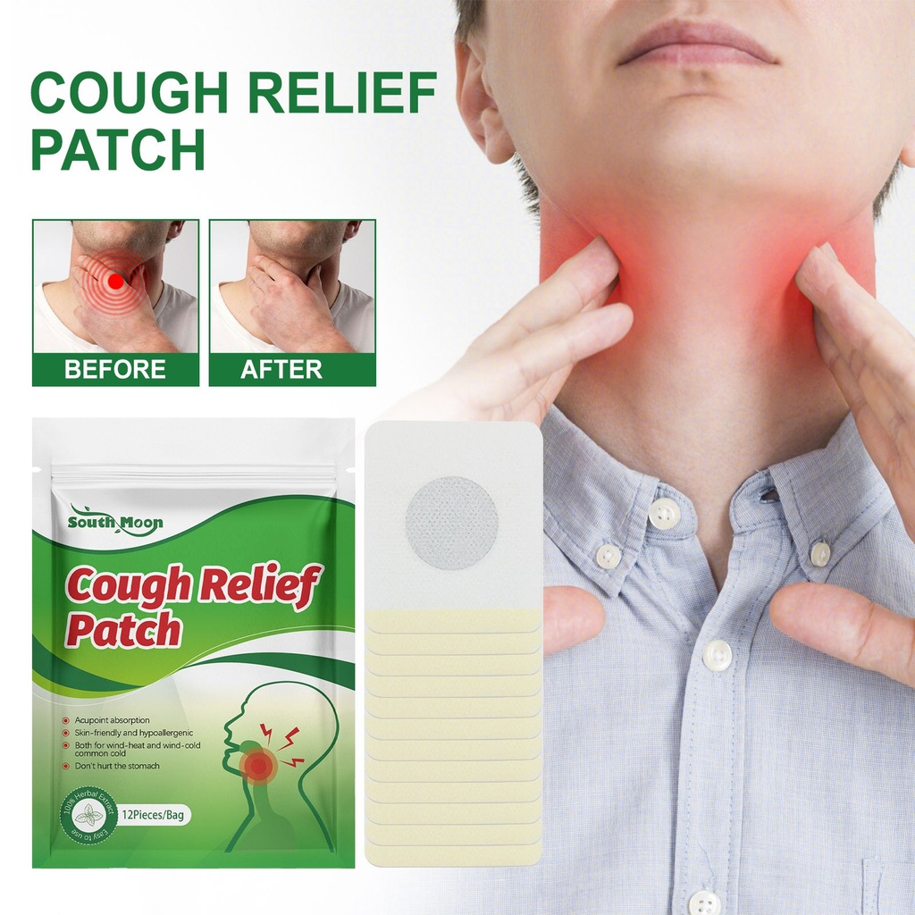 Băng Keo Giúp Giảm Ho South Moon, Chăm Sóc Họng, Giảm Ho Khô và Ngứa