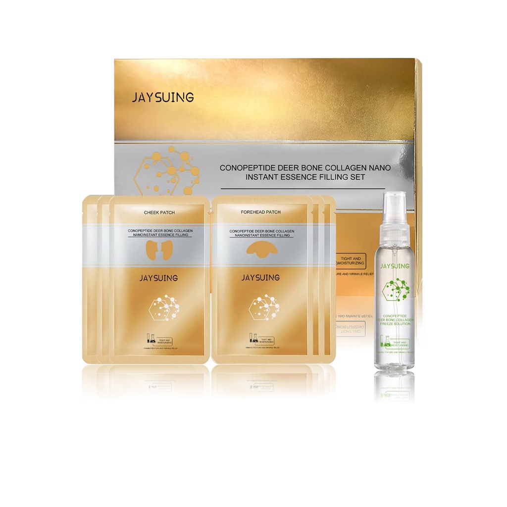Bộ Serum Collagen Xương Hươu Peptide Ốc Sên Jaysuing, Làm Sáng Nếp Nhăn, Chống Lão Hóa, Dưỡng Ẩm và Se Khít Da Mặt