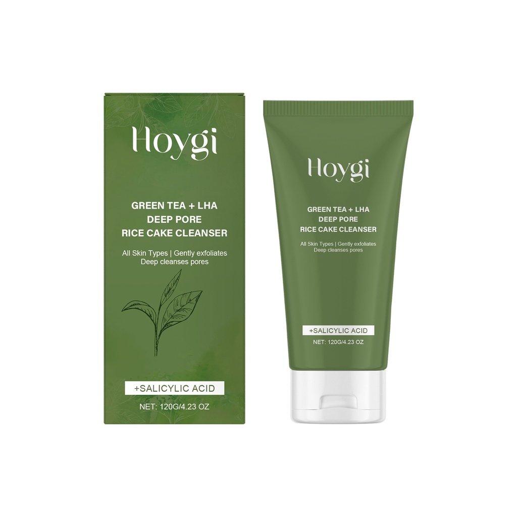 Hoygi Green Tea Salicylic Acid Facial Cleanser Gently Cleanses Pores, Moisturizes Without Tightness, Improves Acne And Refreshes The Face