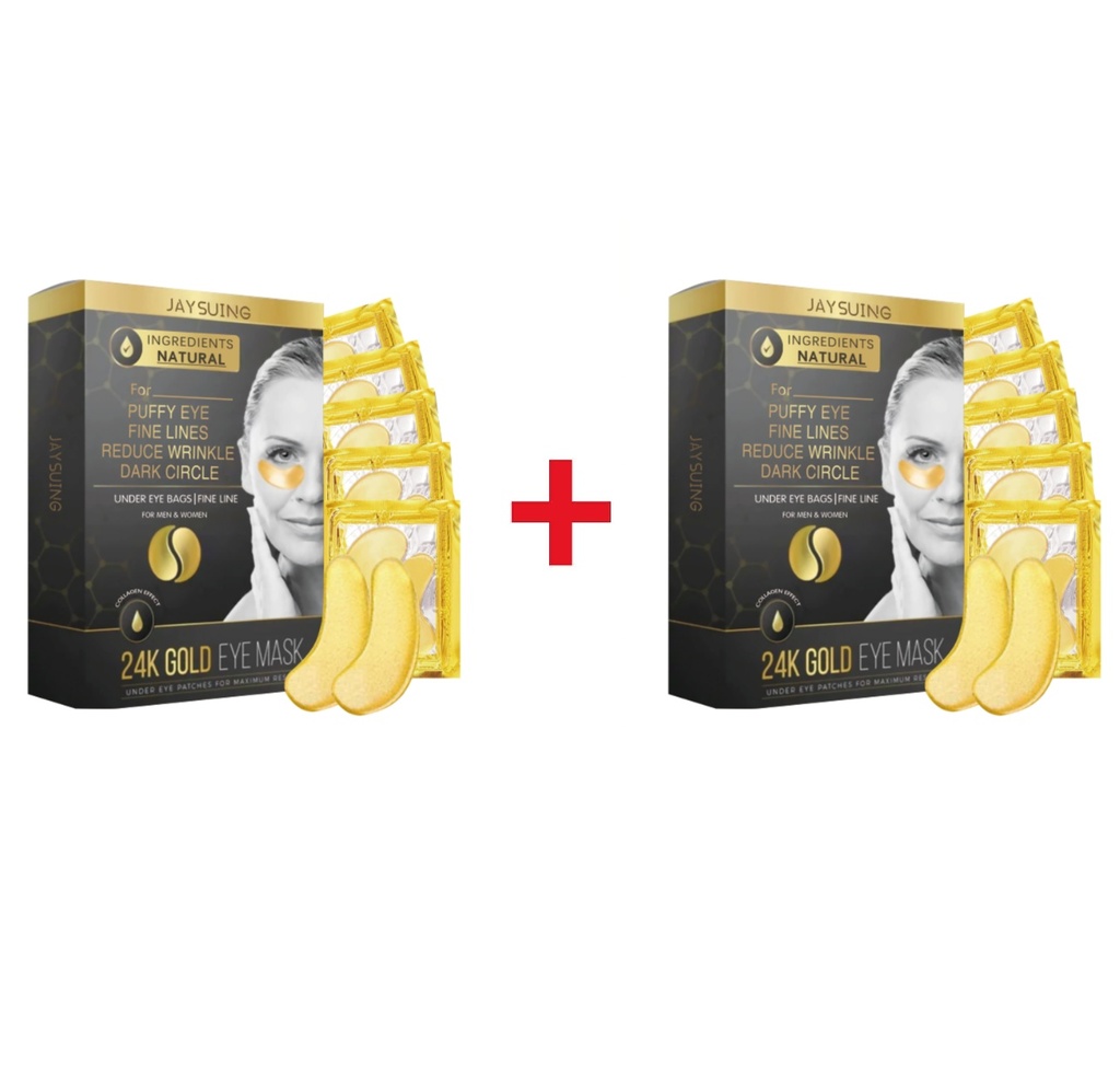 Jaysuing 24k Gold Eye Mask, Fading Fine Lines And Dark Circles Moisturizing And Firming Eye Mask