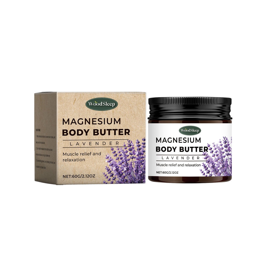Woodsleep Kem Dưỡng Thể Magnesium Lavender Làm Sạch Dịu Nhẹ và Làm Mới Da