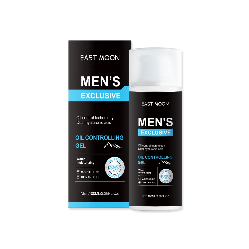 Gel đánh dấu dầu East Moon Men, tươi mát, cấp ẩm, dịu nhẹ, sạch sẽ và chăm sóc da kiểm soát dầu.