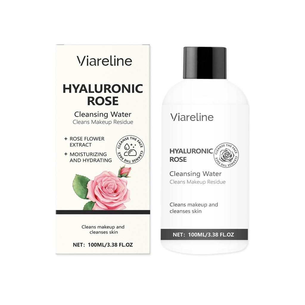 Dầu tẩy trang Viareline Rose nhẹ nhàng, không chặt chẽ, tươi mát, trong suốt và dưỡng ẩm