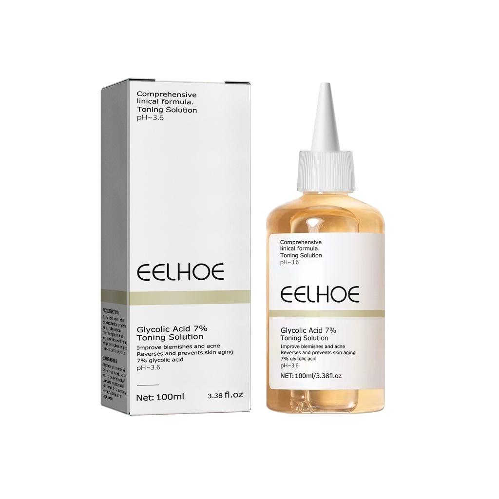 EELHOE Nước Hoa Hồng Axit Glycolic 7%, Xóa Mụn Làm Sáng Nên Mụn, Sửa Chữa Vết Thâm Mụn, Cung Cấp Ẩm Cho Da