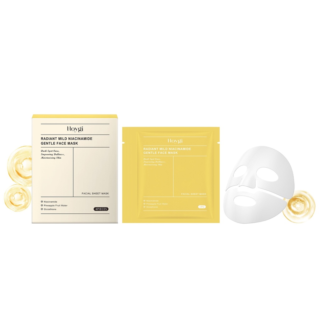 Mặt Nạ Dưỡng Ẩm Sâu Nicotinamide Hoygi (Bộ Hộp) Dưỡng Ẩm Hàng Ngày và Bổ Sung Dinh Dưỡng Để Cải Thiện Chăm Sóc Da Mặt Thô