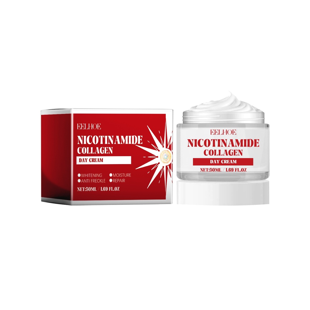 Kem Collagen Nicotinamide EELHOE, Dưỡng ẩm, Làm trắng da, Sửa chữa melanin Kem dưỡng ngày đêm