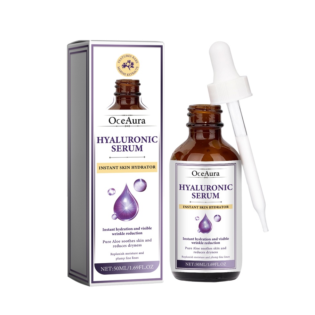Serum Hyaluronic OceAura, Chống nhăn, Làm săn chắc lỗ chân lông, Da trắng mịn ẩm