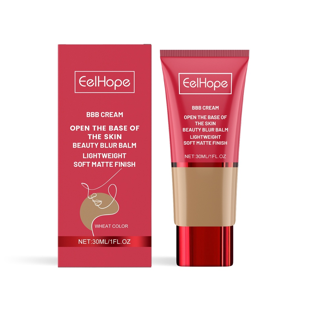 Eelhope Dòng Kem BB Cấp Ẩm Và Dưỡng Ẩm Che Khuyết Điểm Tự Nhiên Lâu Trôi Nhẹ Nhàng Kiểm Soát Dầu