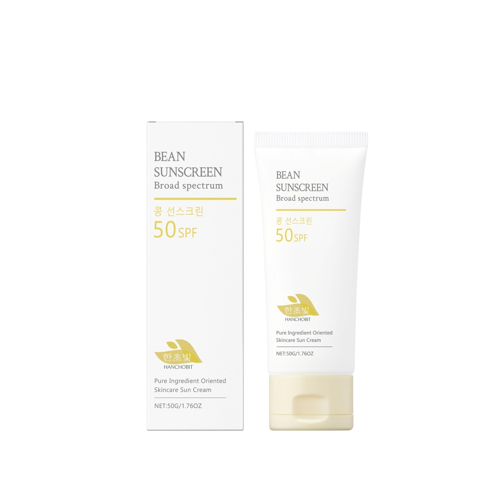 HANCHOBIT Kem Bảo Vệ Sữa Đậu Nành, Dịu Mát Nhẹ Nhàng Thoáng Khí Giúp Cấp Ẩm Da Tiện Lợi Chống Nắng