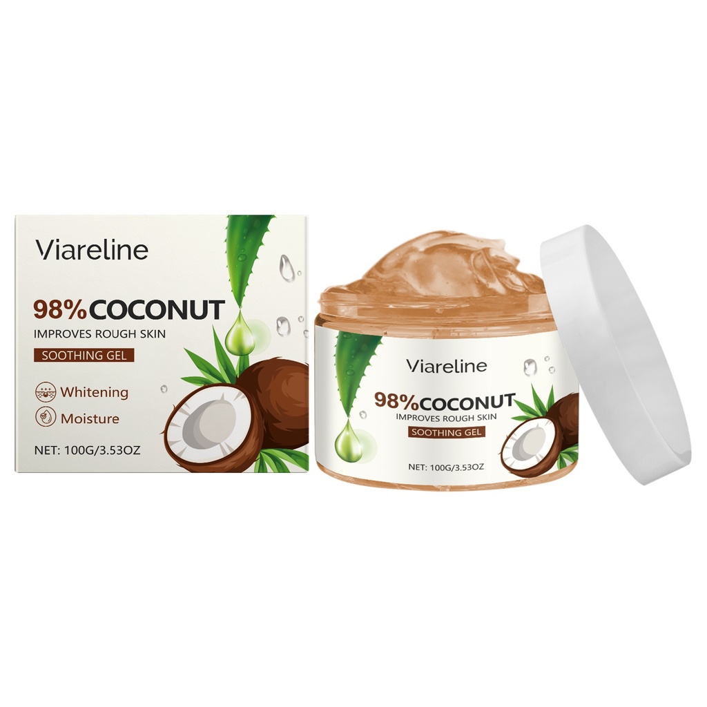 Gel Dưỡng Ẩm Dừa Viareline Làm Dịu Da Mặt Khô Dưỡng Ẩm Dưỡng Ẩm Da Nhạy Cảm