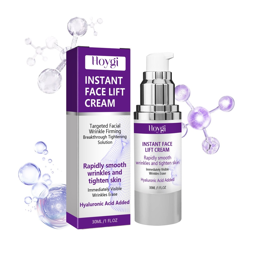 Kem Nâng Gương Mặt Hoygi Instant Face Lift, Giảm Nếp Nhăn Trên Mặt Với Kem Dưỡng Ẩm Nhẹ Nhàng Cho Da Nhăn