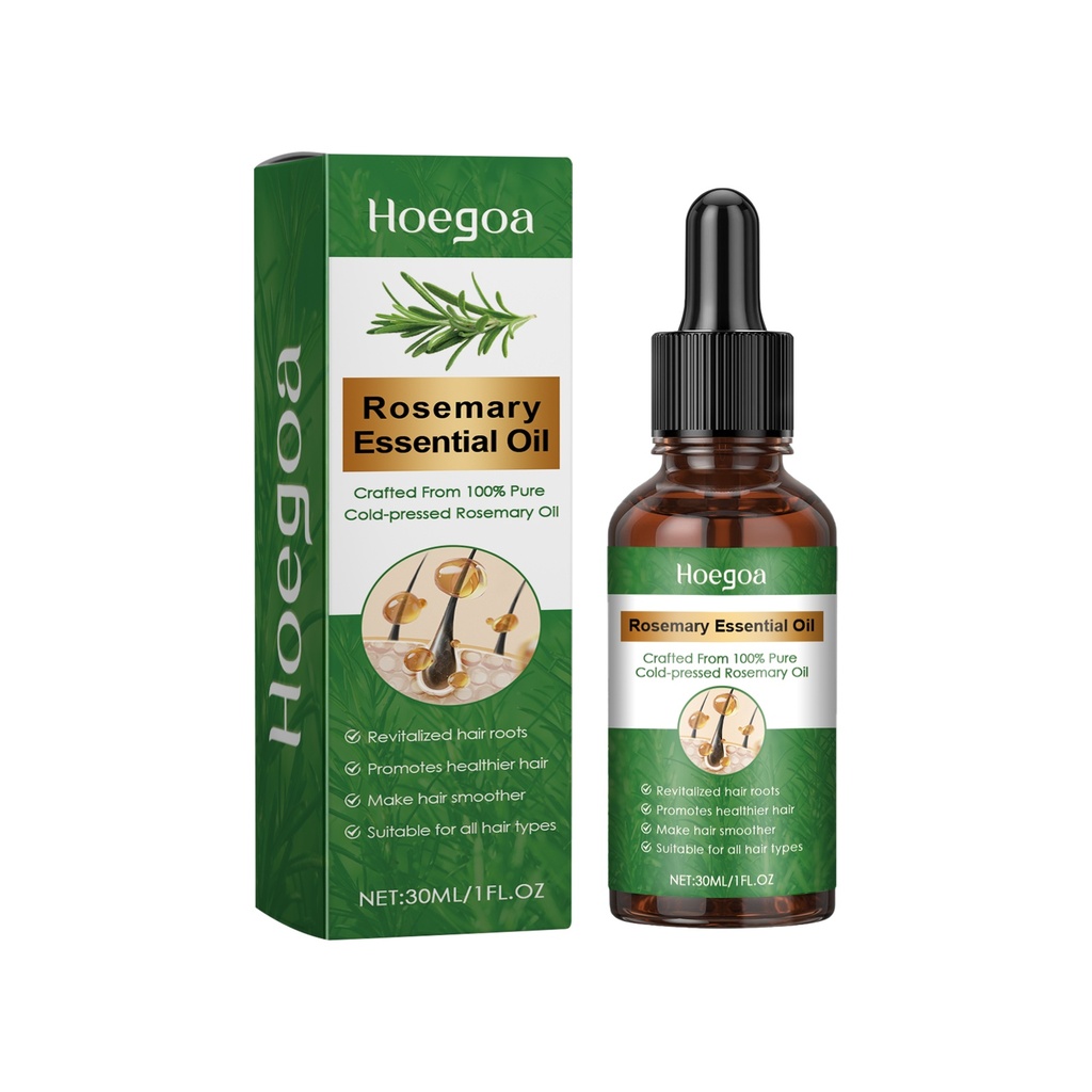 Dầu dưỡng tóc dày Hoegoa Rosemary, phục hồi tóc khô và hư tổn, tóc xoăn, dầu thiết yếu cho tóc dày