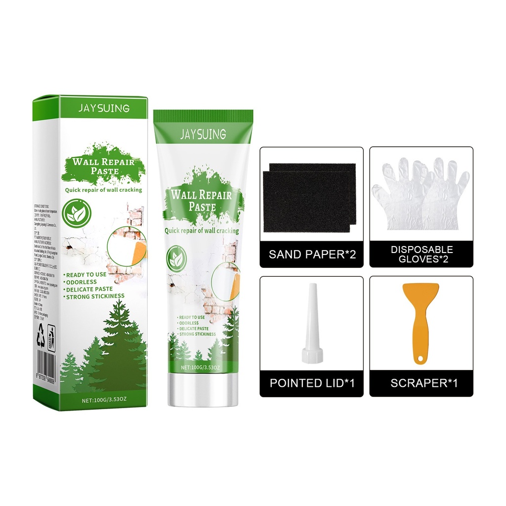 Bột sửa chữa tường Jaysuing, sửa chữa tường ẩm và nấm mốc, sửa chữa các vết nứt trên tường