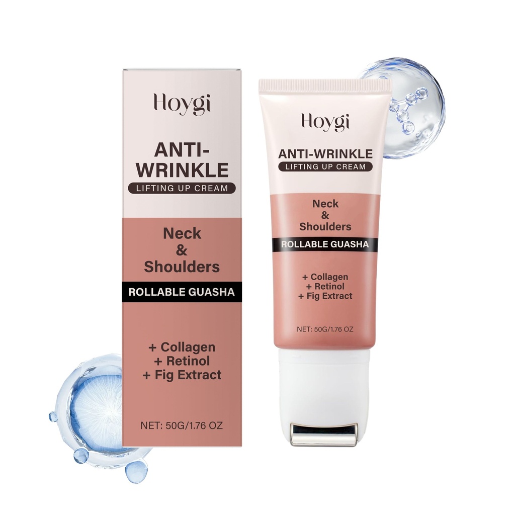 Kem cổ retinol Hoygi, kem dưỡng ẩm và giảm nếp nhăn cho cổ, kem chăm sóc cổ săn chắc