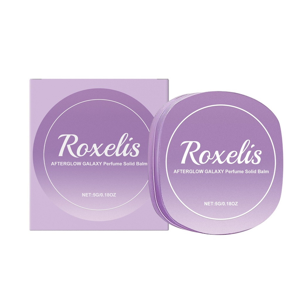 Roxelis Lavender Fragrance Solid Balm Everyday Portable Ladies Solid Balm Elegant Fresh Light Fragrance