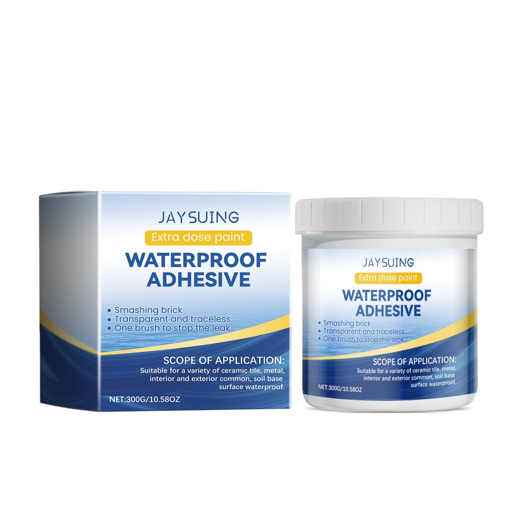 Keo chống thấm trong suốt Jaysuing 300g, vật liệu sửa chữa và ngăn ngừa rò rỉ cho gạch men và gạch tường, keo chống thấm trong suốt