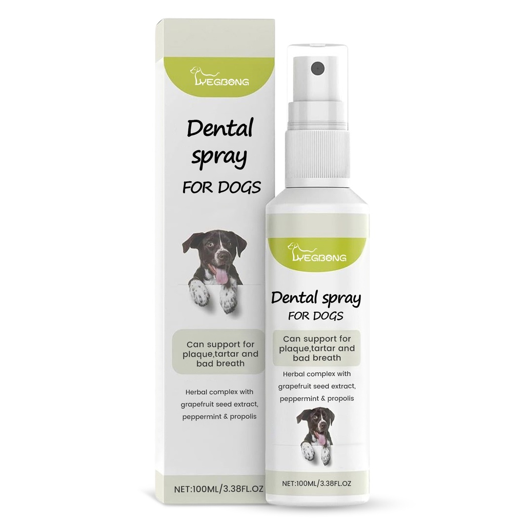 Yegbong Xịt Nha Khoa Cho Chó, Xịt Vệ Sinh Miệng Và Khử Mùi Cho Mèo Và Chó