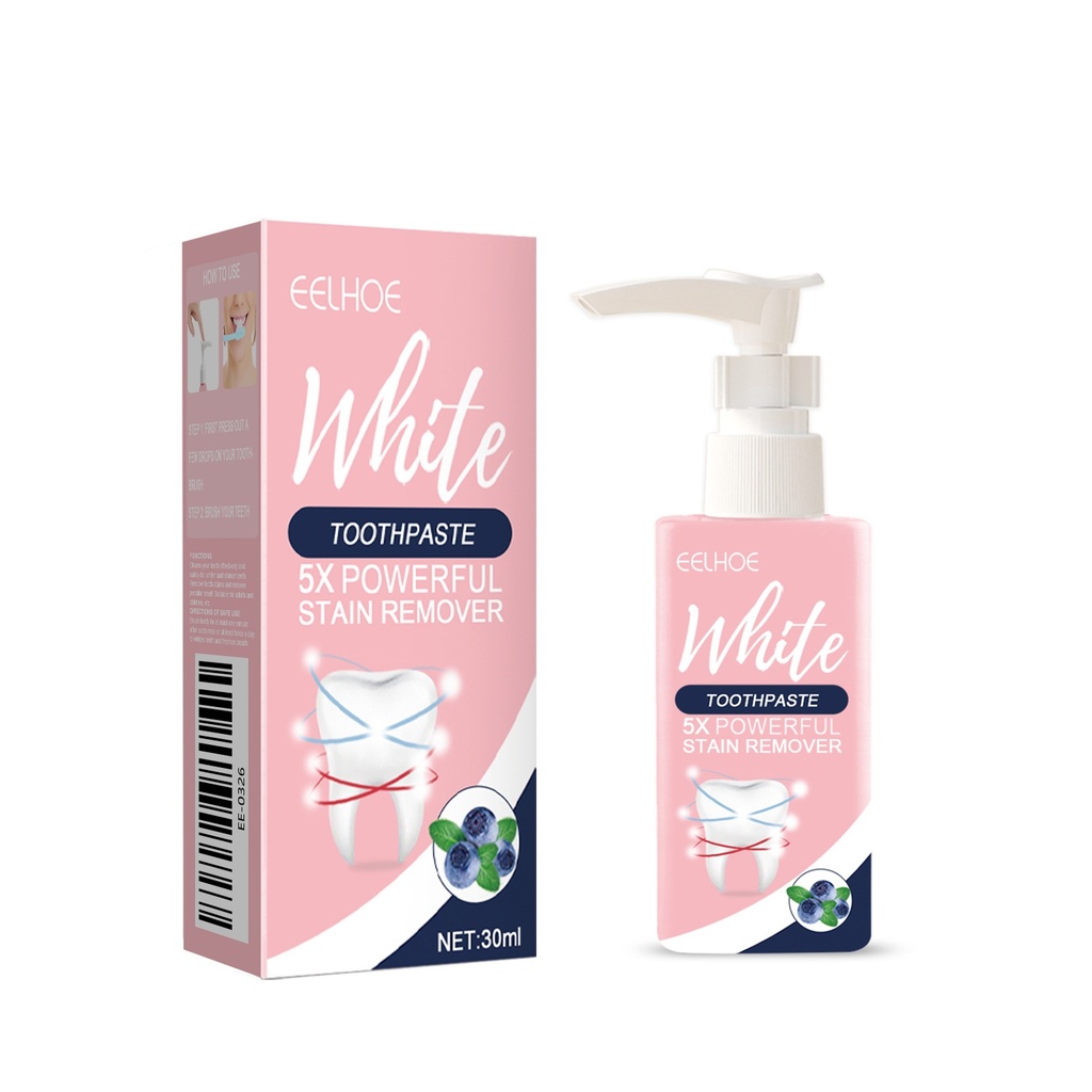Kem đánh răng Blueberry EELHOE Làm sạch nhẹ nhàng cho răng miệng Hơi thở thơm mát Chăm sóc hàng ngày Kem đánh răng Blueberry