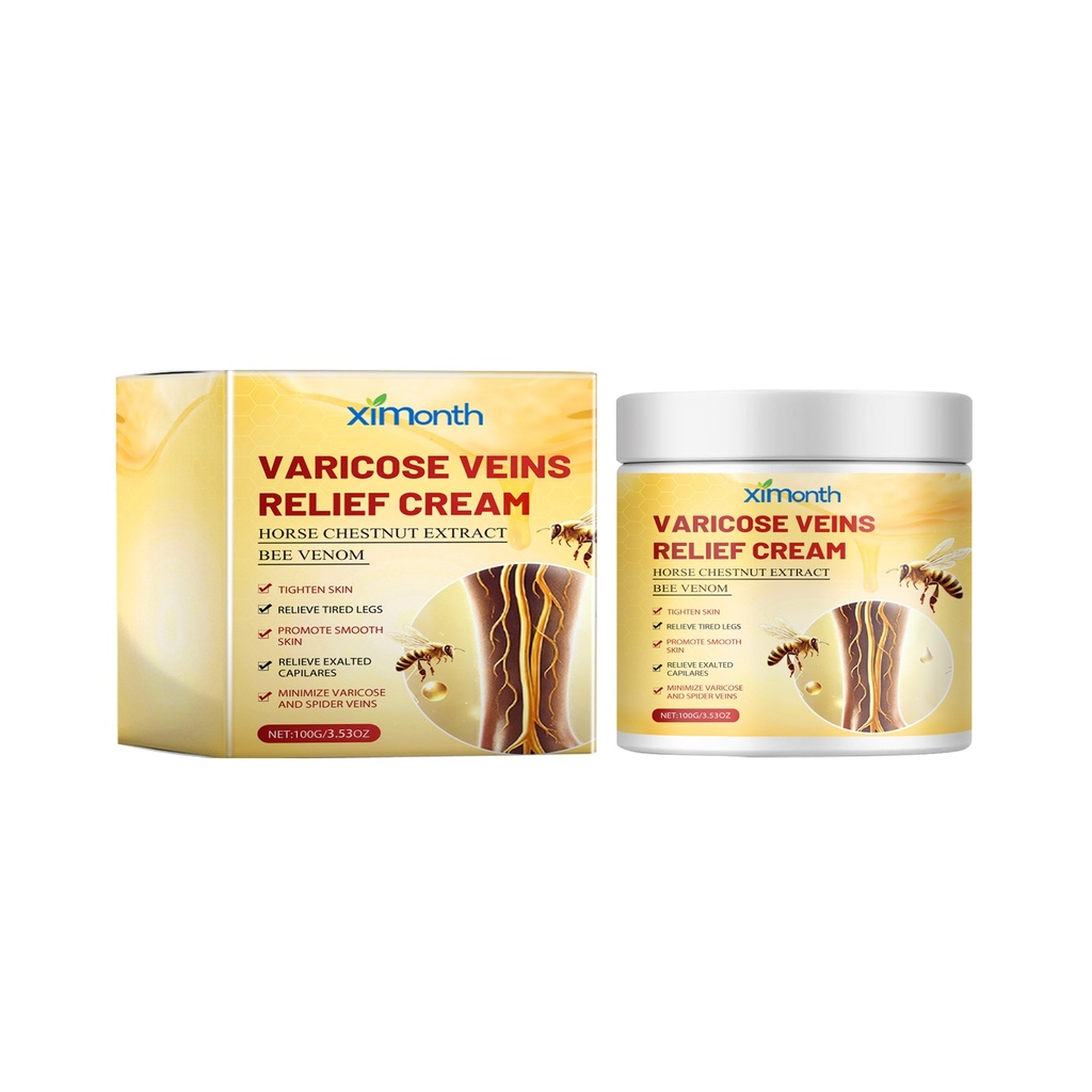 Kem IV Ximonth Bee Venom làm dịu mệt mỏi chân và cải thiện tuần hoàn tĩnh mạch với kem chiết xuất thực vật
