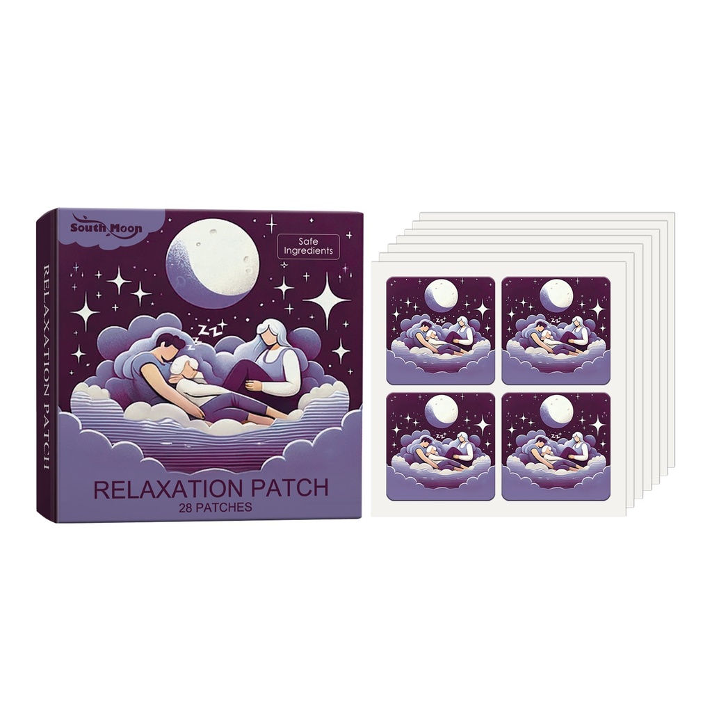 Miếng dán thư giãn South Moon, Giảm mệt mỏi thân thể, Chăm sóc giấc ngủ nhanh, Miếng dán ngủ đêm tốt