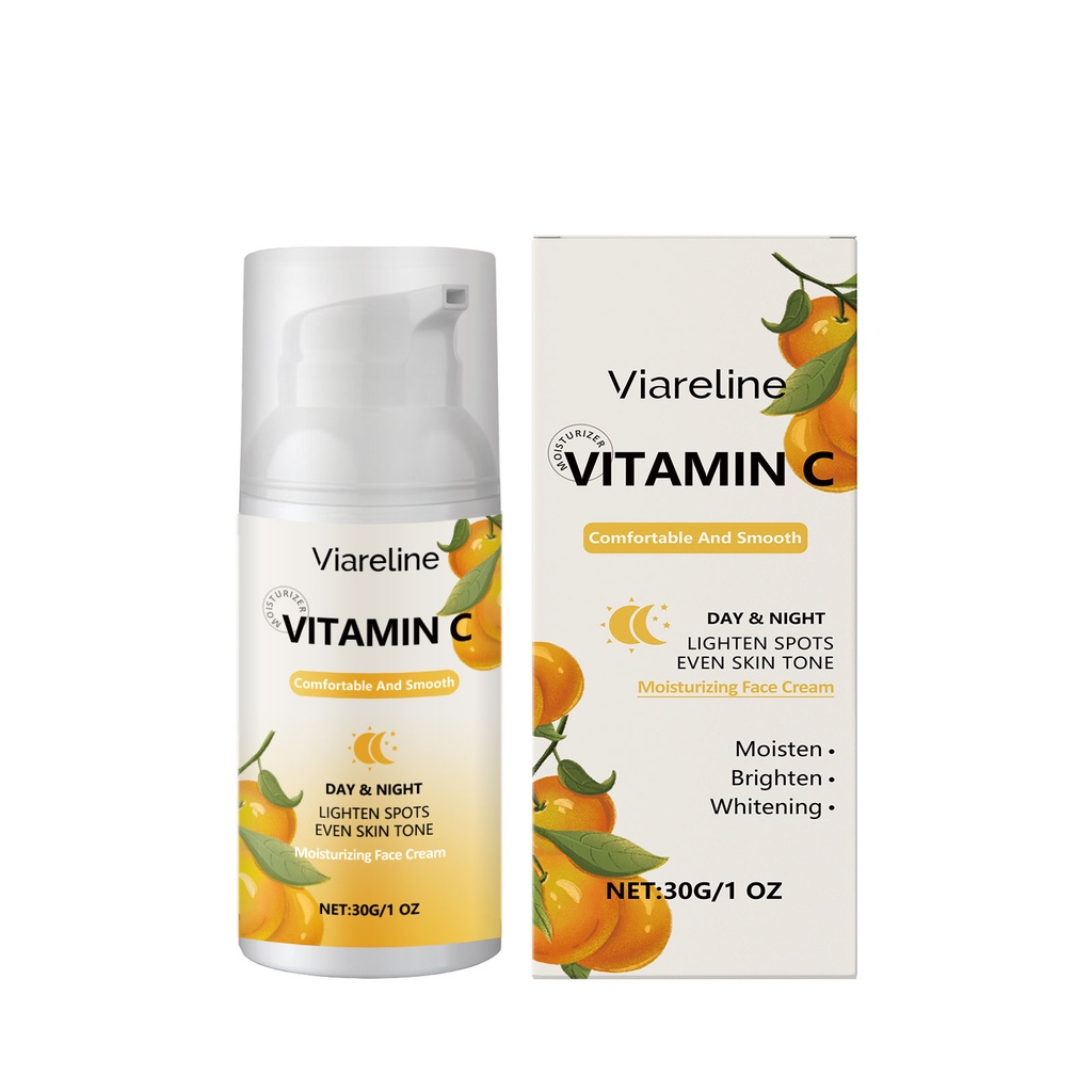 Kem dưỡng ẩm Vitamin C Viareline dưỡng ẩm và phục hồi làm sáng, làm dịu không dính