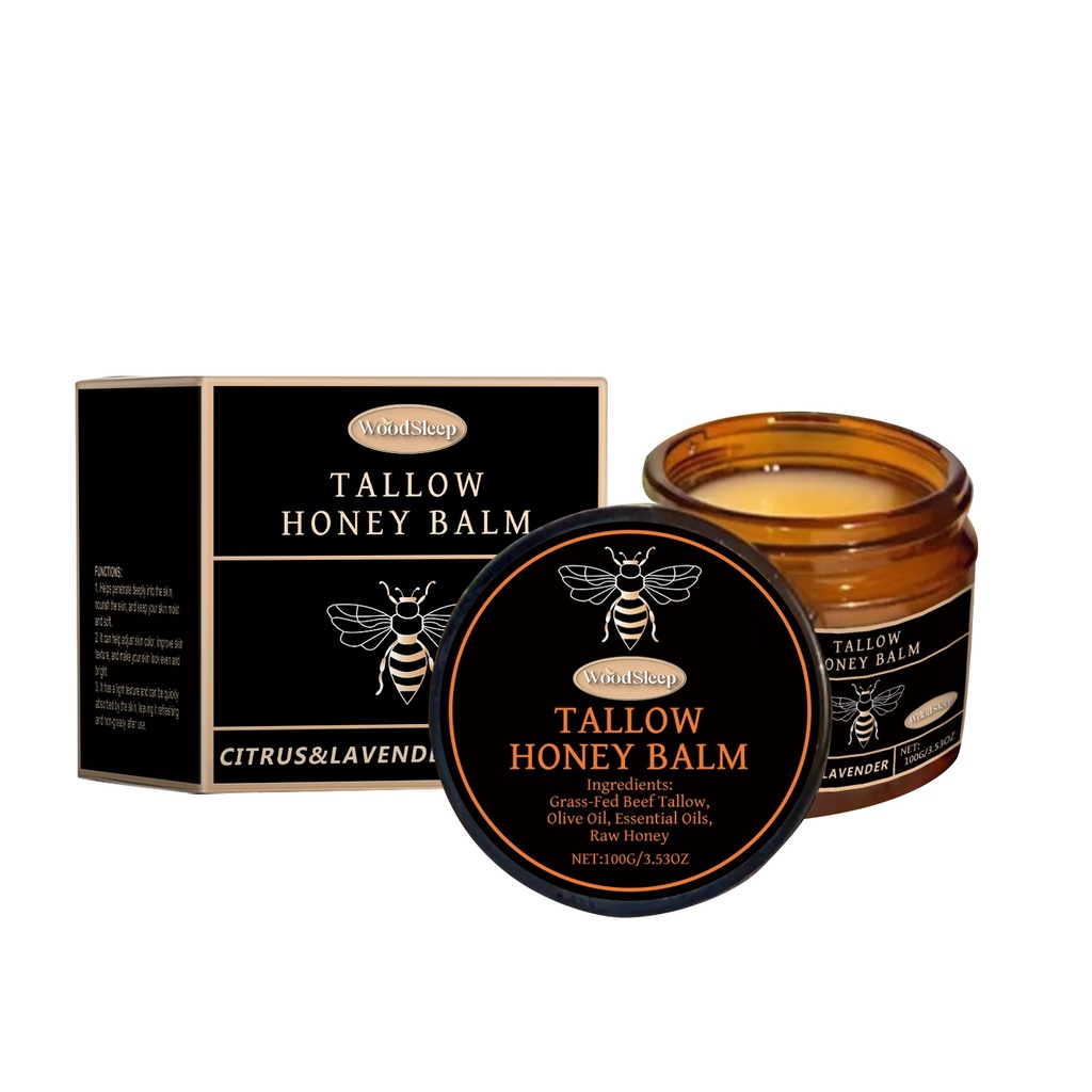 WoodSleep Tallow Honey Moisturizer Dưỡng Ẩm Nhẹ Nhàng Cho Da Khô Với Kem Khóa Ẩm