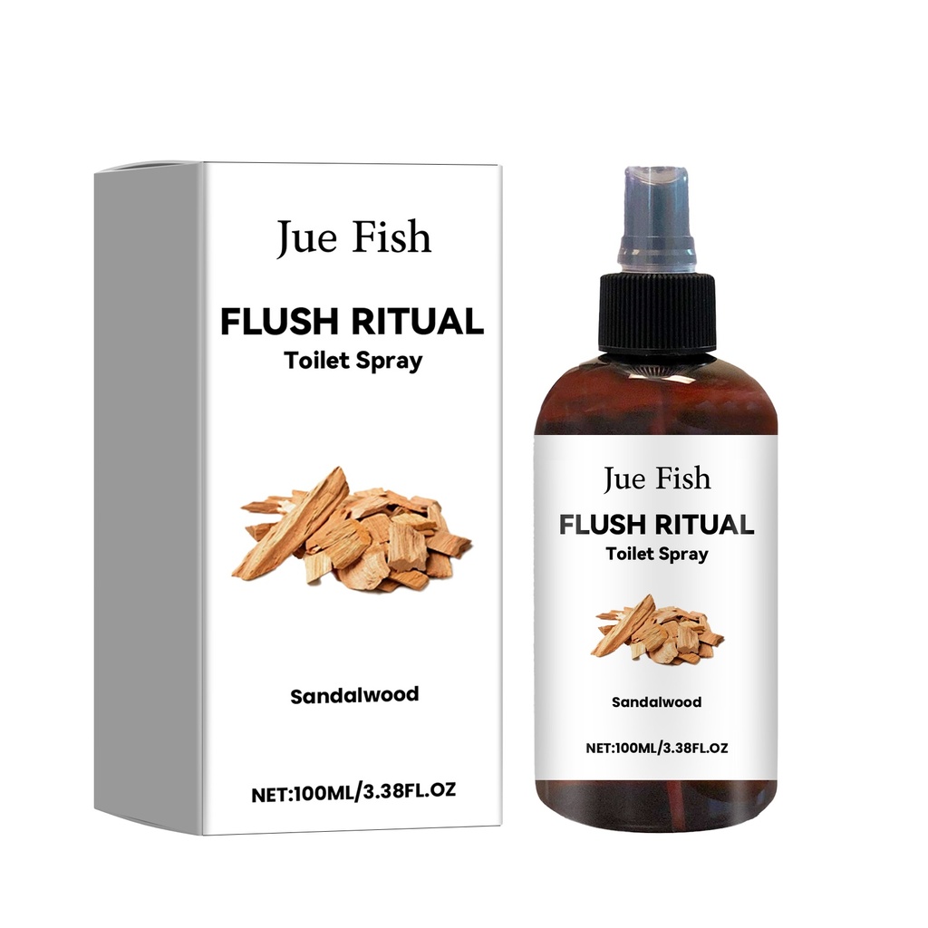 Xịt toilet nghi thức JUE FISH, hương gỗ đàn hương, khử mùi toilet