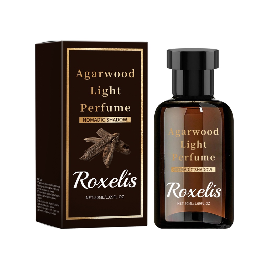 Nước hoa Roxelis Agarwood Eau De Toilette di động hàng ngày, lưu giữ hương lâu dài, hương tươi mát tự nhiên, gỗ tỏa ra hương vị