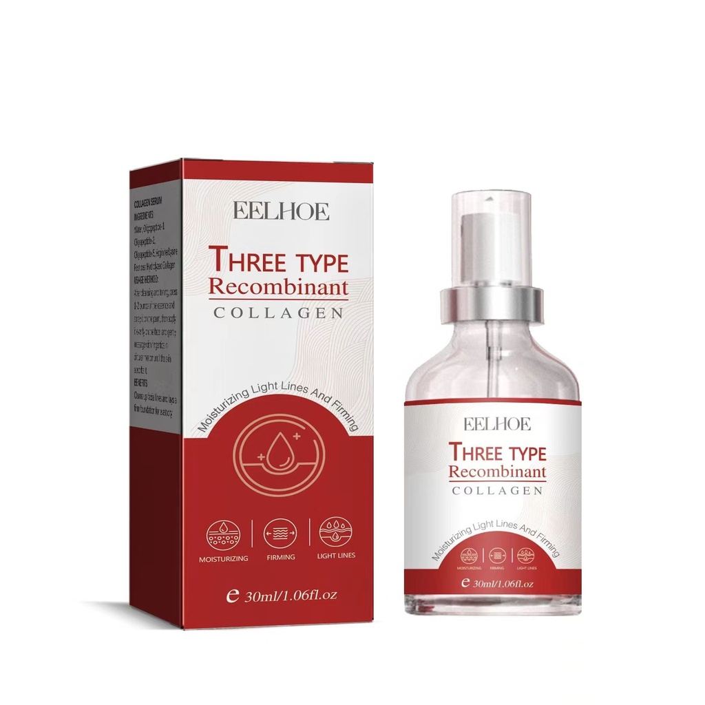 Tinh chất Collagen EELHOE, Làm mờ nếp nhăn trên mặt, Làm săn chắc da, Dưỡng ẩm và Cung cấp độ ẩm sâu