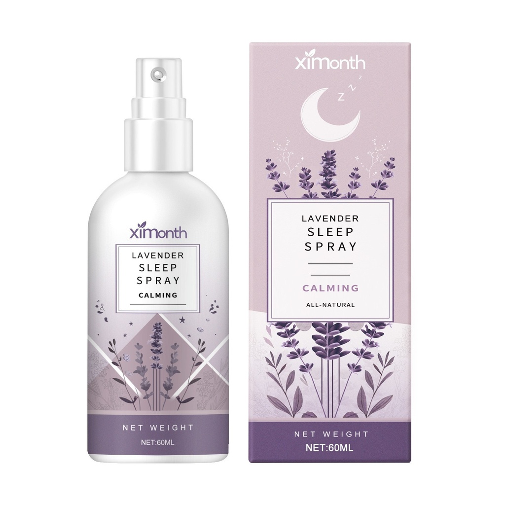 Ximonth Lavender Sleep Spray, Giảm Lo Âu, Mệt Mỏi, Ngủ Nhẹ, Chiều Chuộng Giấc Ngủ Thoải Mái Với Bình Xịt Lavender