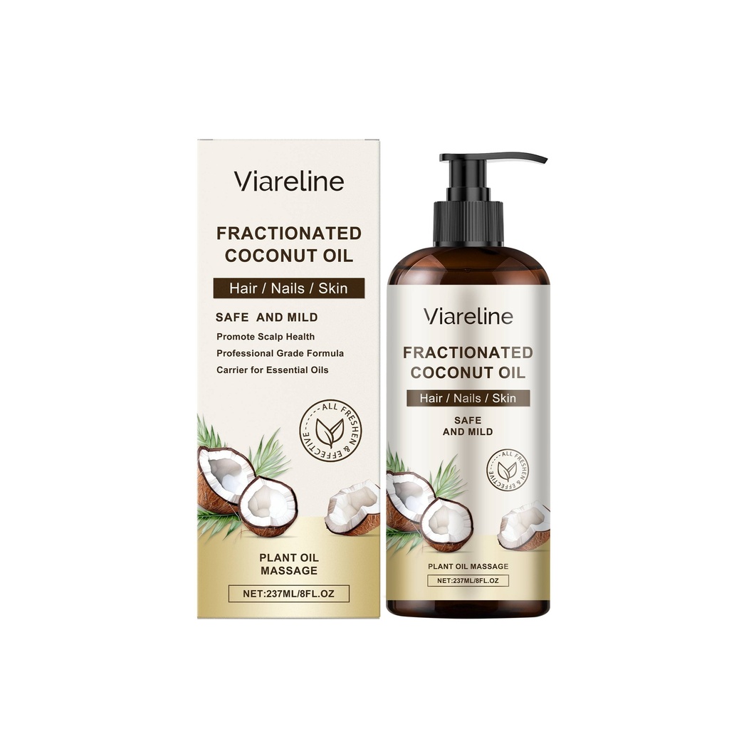 Viareline Dầu Thiên Nhiên Dừa Dưỡng Ẩm Và Dưỡng Da Có Thành Phần Nhẹ Nhào Tách Từ Hỗn Hợp Dầu Thiên Nhiên Cho Chăm Sóc Cơ Thể Hàng Ngày