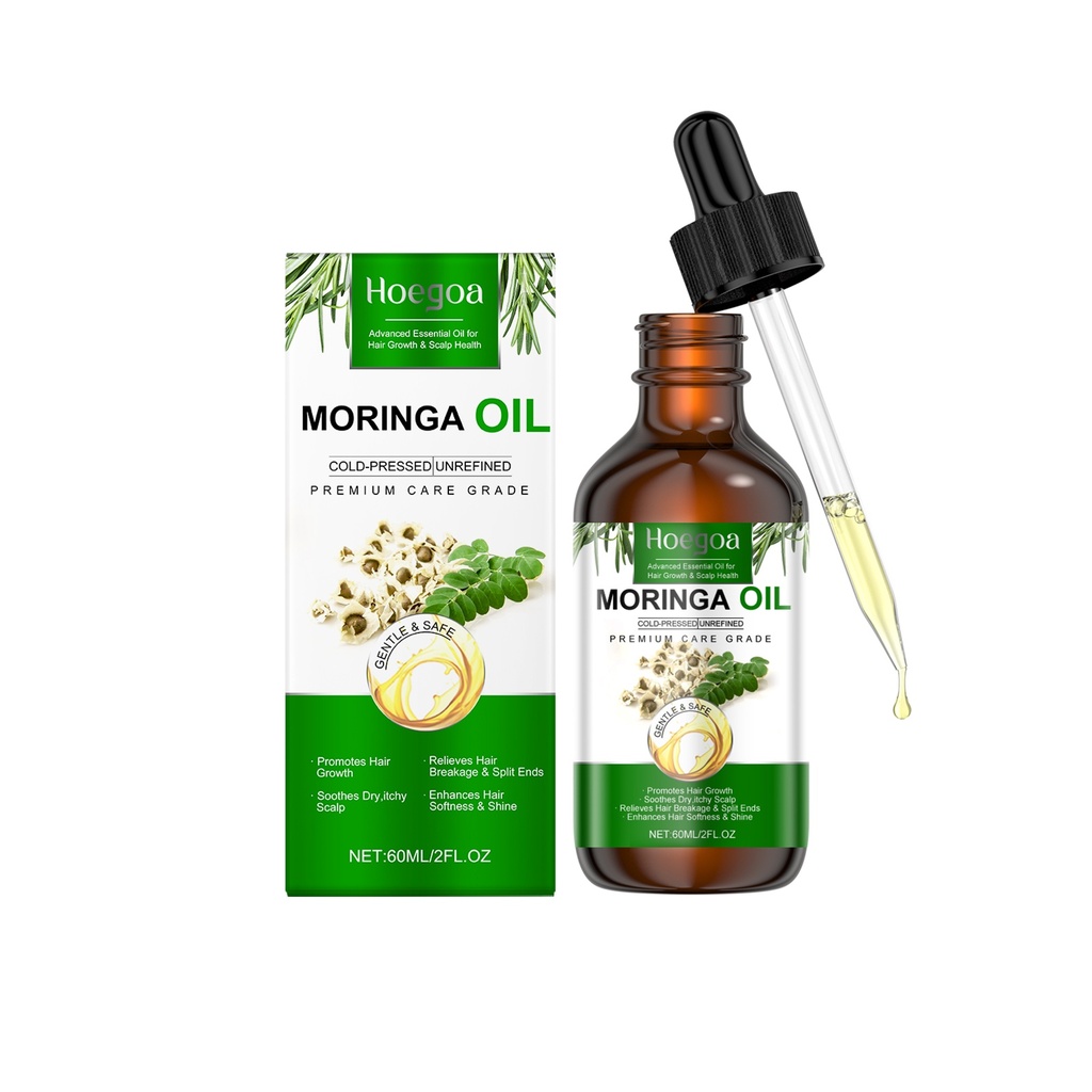 Dầu Thiết Yếu Chăm Sóc Tóc Hạt Moringa Hoegoa Cung Cấp Độ Ẩm, Giảm Tình Trạng Tóc Xù Và Làm Mềm Tóc