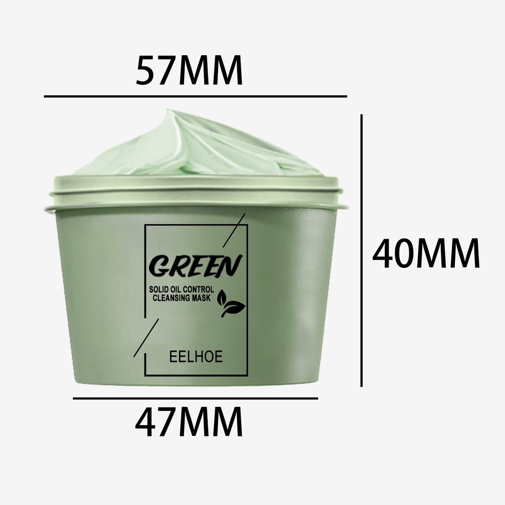 Mặt nạ đất sét trà xanh EELHOE, làm sạch, cấp ẩm và giữ ẩm, mặt nạ làm sạch lỗ chân lông