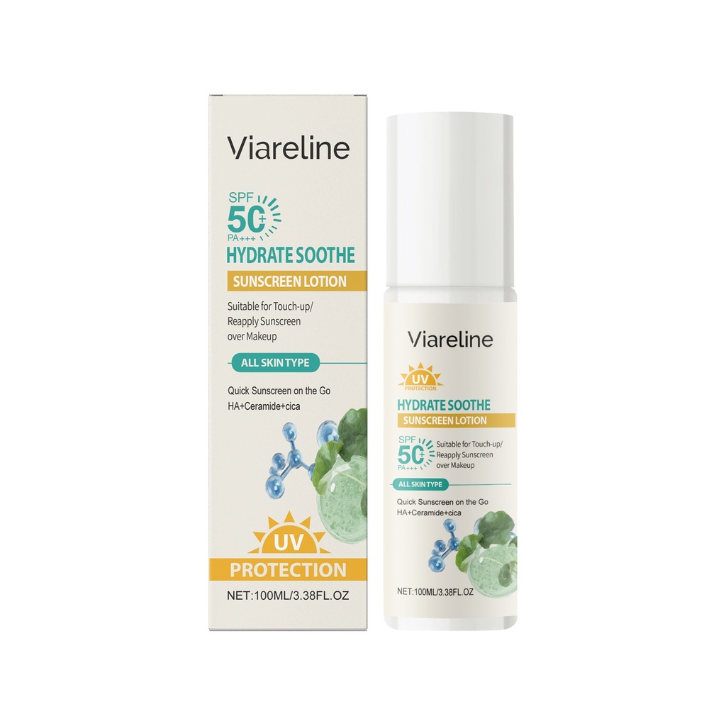 Nhũ Tương Bảo Vệ Cấp Ẩm Viareline Giúp Cấp Ẩm và Dưỡng Ẩm Nhiệt Độ Nước, Chăm Sóc Làn Da Sảng Khoái và Thoải Mái