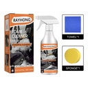 Bột vệ sinh foam đa năng Rayhong cho ô tô (Bộ 120ml) - Chất tẩy vết bẩn cho vô lăng xe hơi và ghế vải nhựa