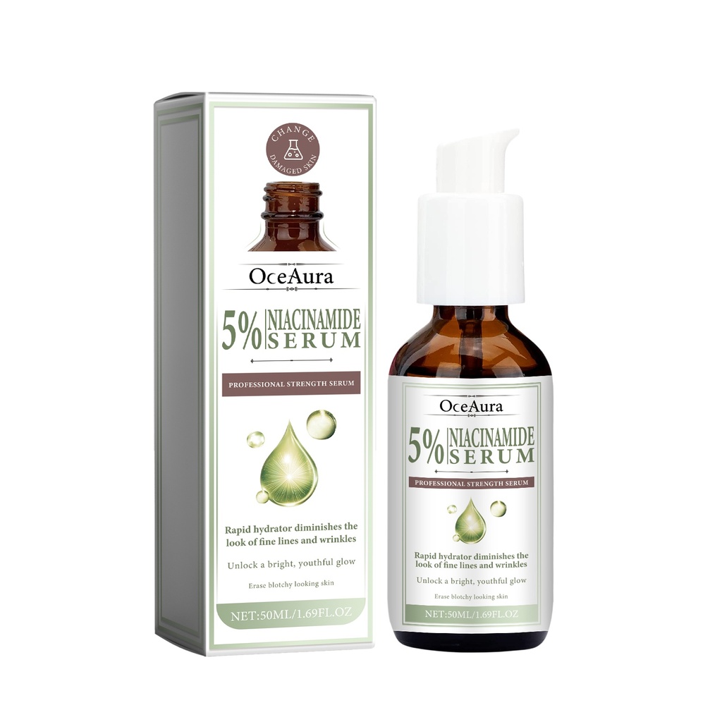 OceAura 5% Niacinamide Serum, Chun White Tender Skin Fade Spots Brighten Moisturizing Skin Fine Pores
