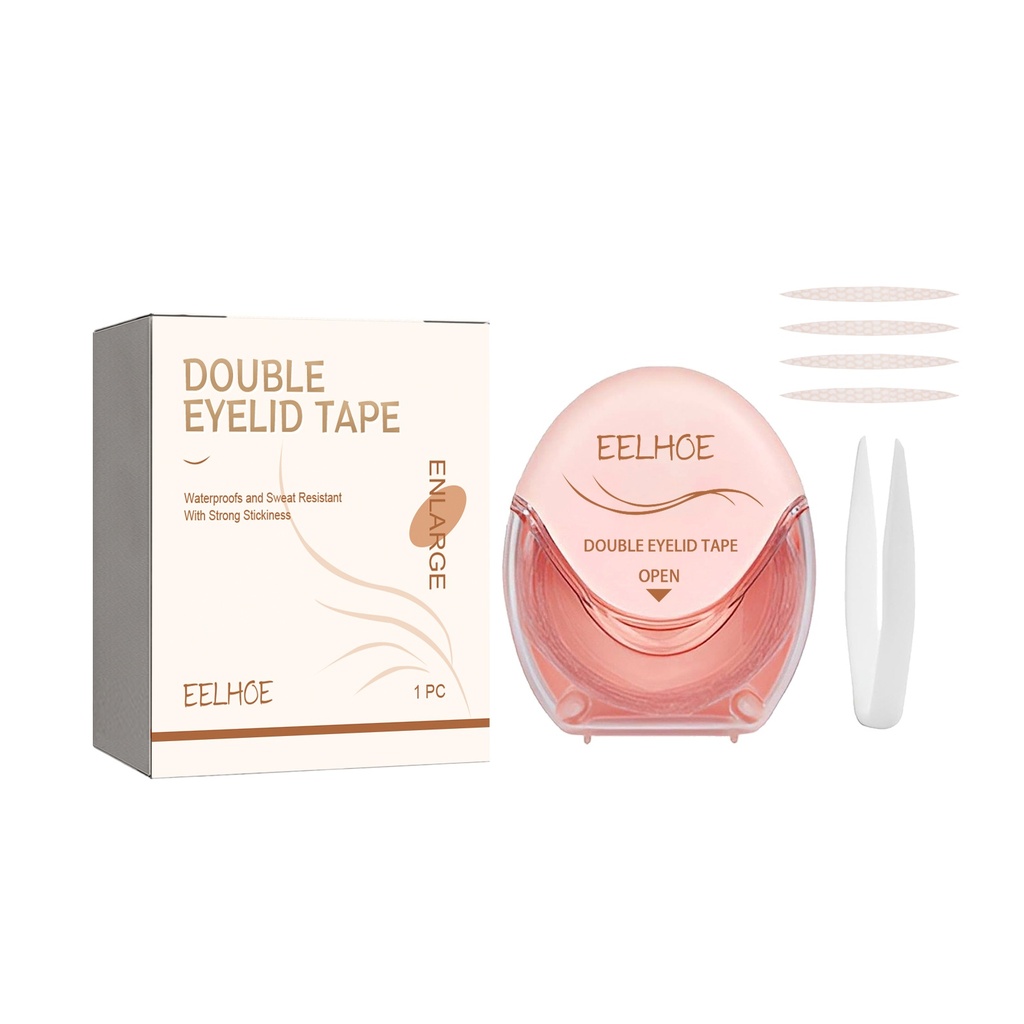 Băng dính mí mắt kép EELHOE, tự nhiên, không để lại dấu, thở, bền, chống mồ hôi, chống nước, keo dính mắt