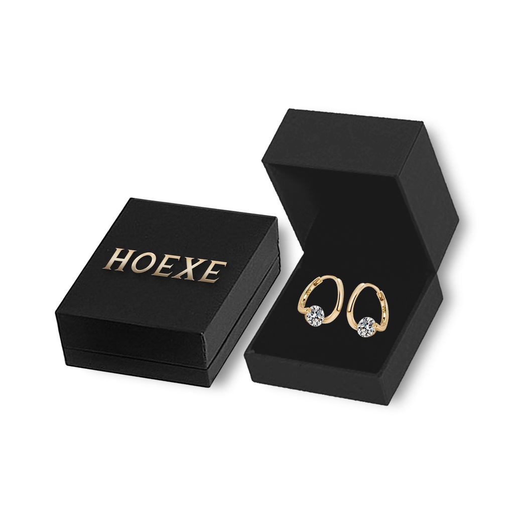 Bông tai kim cương Hoexe, Phụ nữ Thanh lịch Bảng thẩm mỹ KIM CƯƠNG Chăm sóc tai Khắc Bông tai