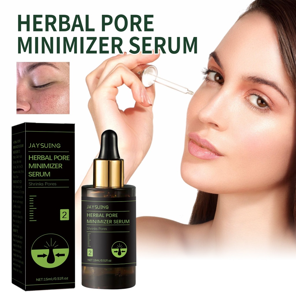 Sérum thu nhỏ lỗ chân lông thảo dược Jaysuing, làm sáng mịn và cấp ẩm