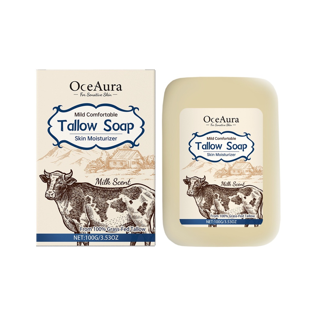 OceAura Tallow Soap Làm Sạch Dịu Nhàng Và Cung Cấp Độ Ẩm Cho Toàn Bộ Da