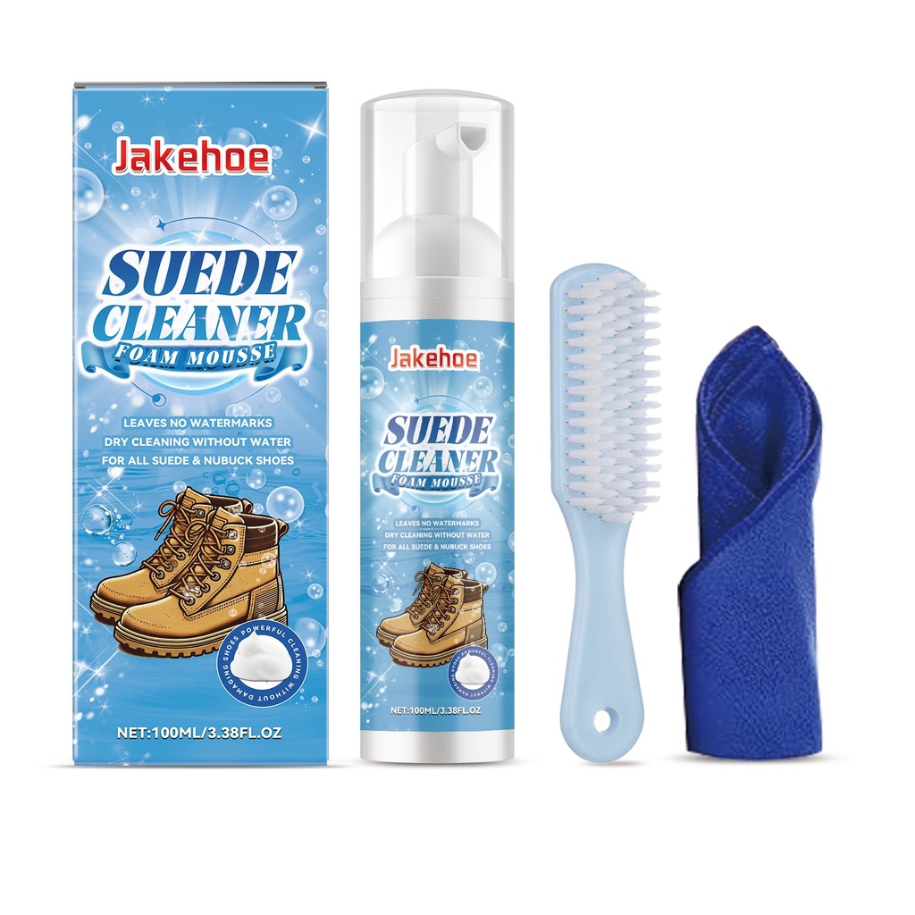 Jakehoe Suede Cleaner, Chất tẩy rửa da nubuck để làm sạch bụi bẩn, phù hợp cho các loại giày da và canvas.