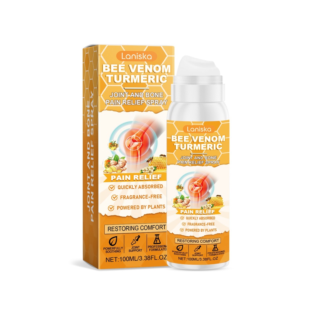 Xịt làm dịu khớp venin ong Laniska Cho sự khó chịu ở khớp gối và cổ tay Xịt bôi ngoài