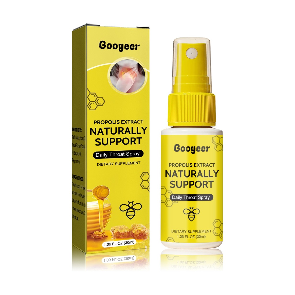 Xịt Họng Propolis Googeer Giúp Giảm Khô, Ngứa, Sưng, Đau Họng, Xịt Chăm Sóc Cơ Thể