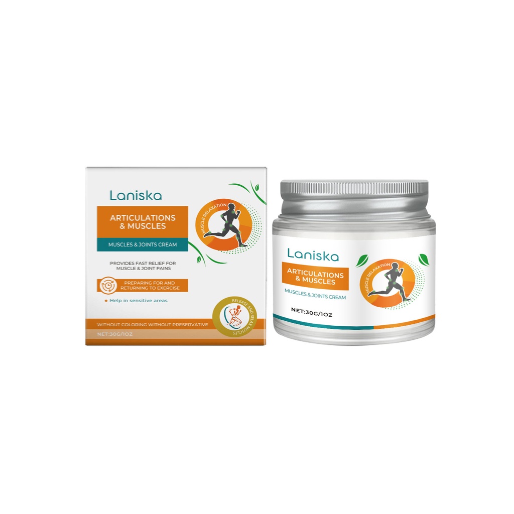 Kem chăm sóc khớp Laniska Giảm nhức nhẹ cho vai, cổ và lưng Massage kem không thoải mái